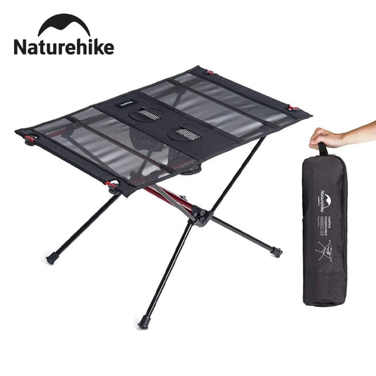 Naturehike Portable Folding Camping Table with Cup Holders Ultralight Outdoor Travel Picnic Fishing Table