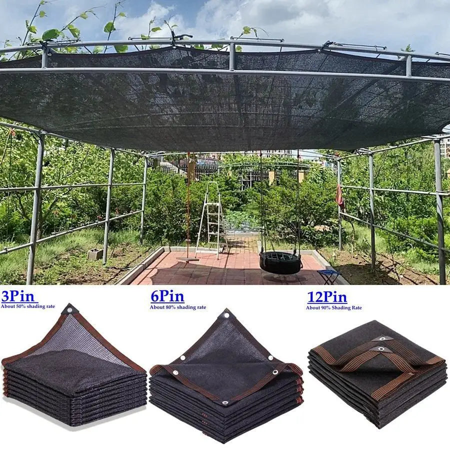 40~90% Shading Black HDPE Anti-UV Sun Shade Net Gazebo Shelter Outdoor Pergola Sun Cover Agriculture Greenhouse Sunshade Net
