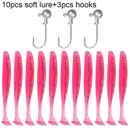 GOBAIT T-Tail Worm and Jig Head Kit