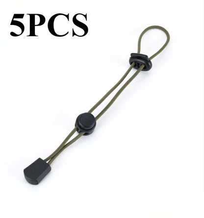 5pcs ABS High Elasticity Mountaineering Bags Rope Buckle Camp Adjustable Tie Ride Motion Durable OutdoorS Hiking Practical Tools