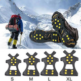 5/10 Teeth Anti-Slip Climbing Crampons | Outdoor Ice & Snow Cleats for Hiking, Walking & Mountaineering Shoes