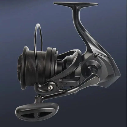 Full Metal Anti-Corrosion Fishing Spinning Reel 17+1 BB, 4.8:1 High Speed Gear Ratio, Aluminum Alloy Spool, Size 8000-14000