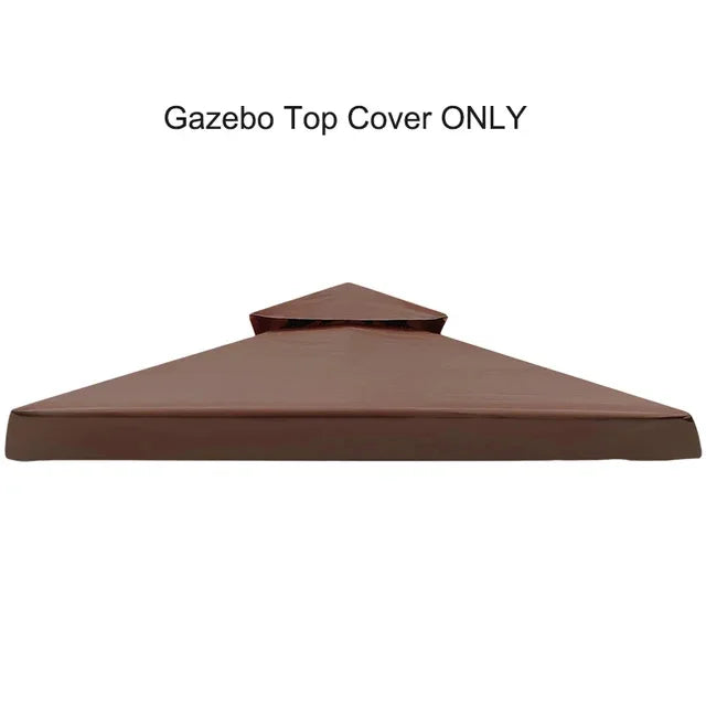 Grill Gazebo Replacement Canopy Roof, Outdoor BBQ Gazebo Top, Double Tiered Shelter Cover Roof ,for Yard Patio Garden Sunshade