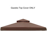 Grill Gazebo Replacement Canopy Roof, Outdoor BBQ Gazebo Top, Double Tiered Shelter Cover Roof ,for Yard Patio Garden Sunshade
