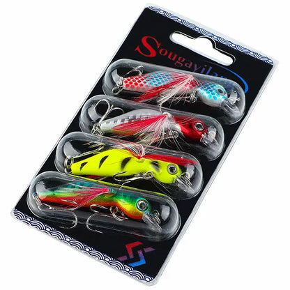 Sougayilang Wobbler Lure Set (4 Pack)