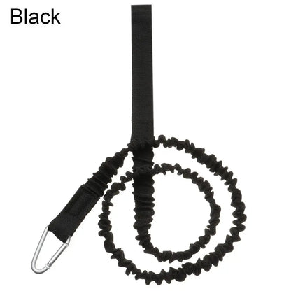 Adjustable Elastic Kayak & Canoe Paddle Leash – Fishing Rod Safety Rope with Carabiner for Rowing & Boat Accessories