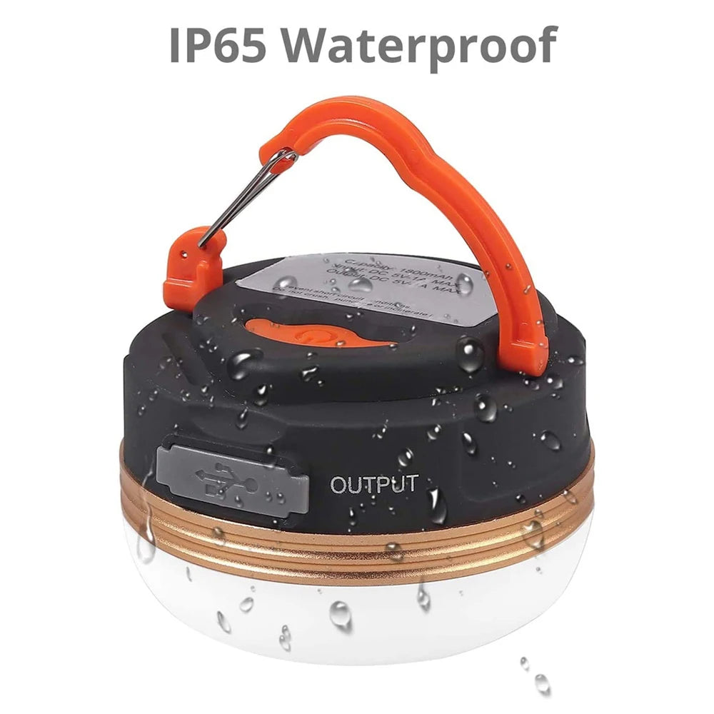 High Power Camping Lantern Tents Lamp 1200mah USB Rechargeable Portable Camping Lights Outdoor Hiking Night Hanging Lamp
