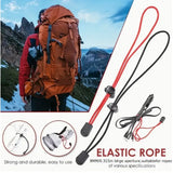 5pcs ABS High Elasticity Mountaineering Bags Rope Buckle Camp Adjustable Tie Ride Motion Durable OutdoorS Hiking Practical Tools