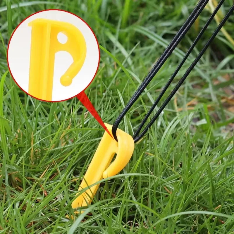 Outdoor Camping Tent Nails Sand Ground Triangular Stake Ground Awning Camping Tools Plastic Tent Pegs Nail Accessories 20/10pcs