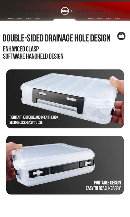 TAIYU Double-Sided Tackle Box (10/14/18 Compartments)