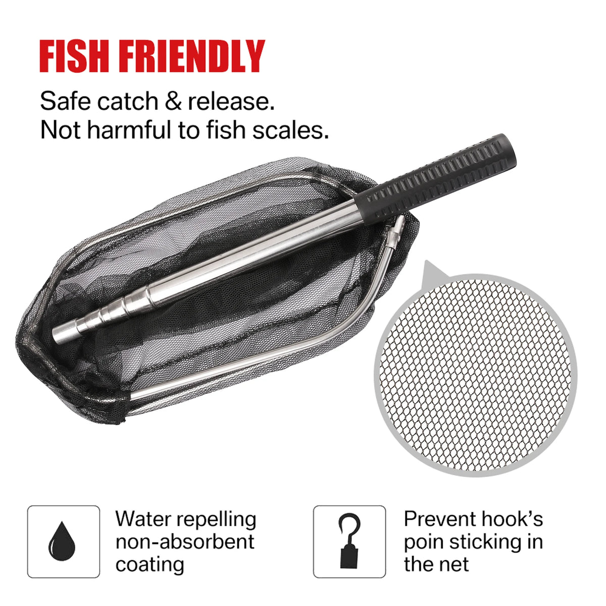 Telescopic Floating Landing Net (55-190cm)