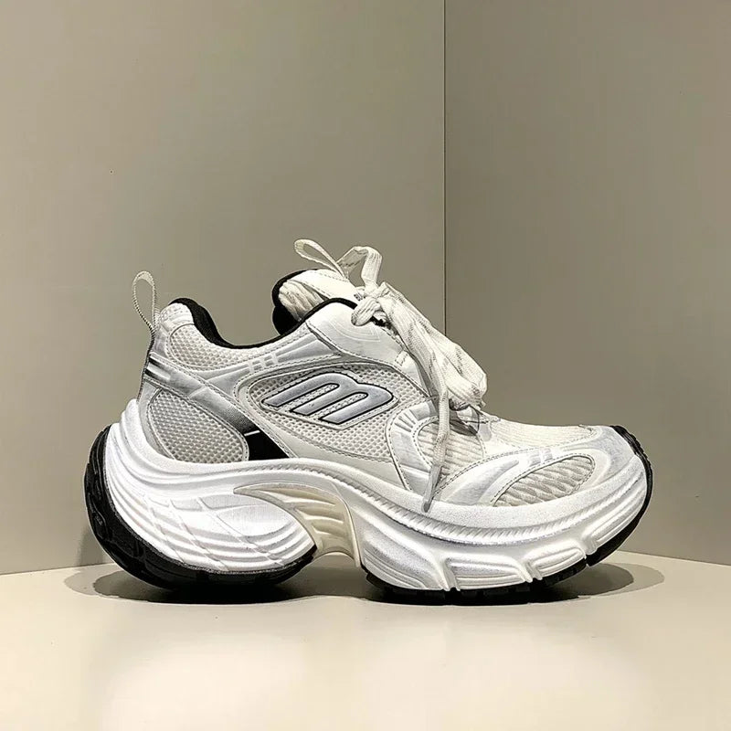 Men’s & Women’s Platform Sneakers – Genuine Leather Casual Walking & Sports Shoes