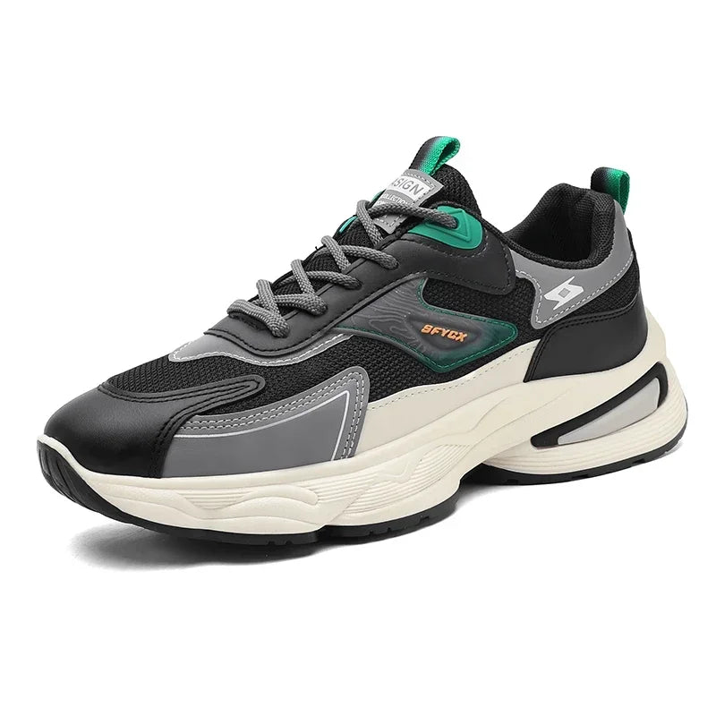 2025 Men’s Walking & Jogging Shoes – Breathable Mesh Outdoor Sneakers | Wear-Resistant Comfortable Casual Tennis Shoes