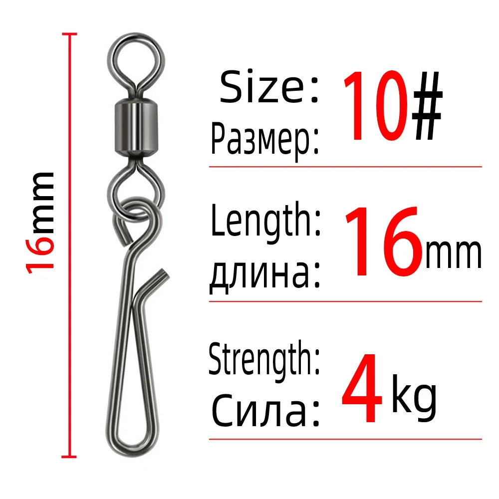 Rolling Swivel Snaps (10-50 Pack)