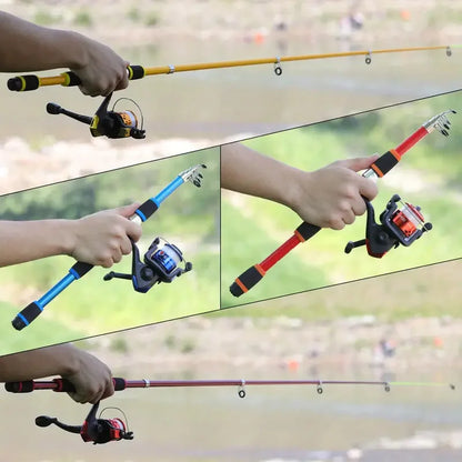 Telescopic Fishing Rod and Reel Full Kit