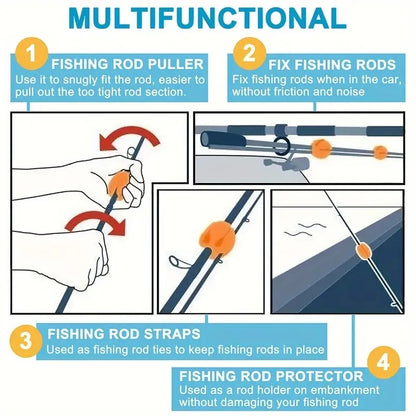 Silicone Rod Ball Retaining Clip for Fishing Rods