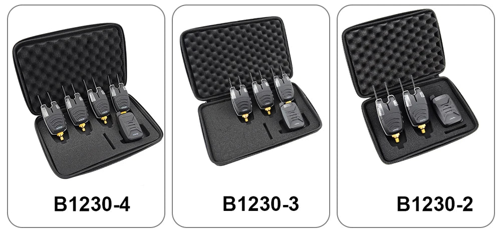 Wireless Bite Alarm Set with Receiver & Carry Case