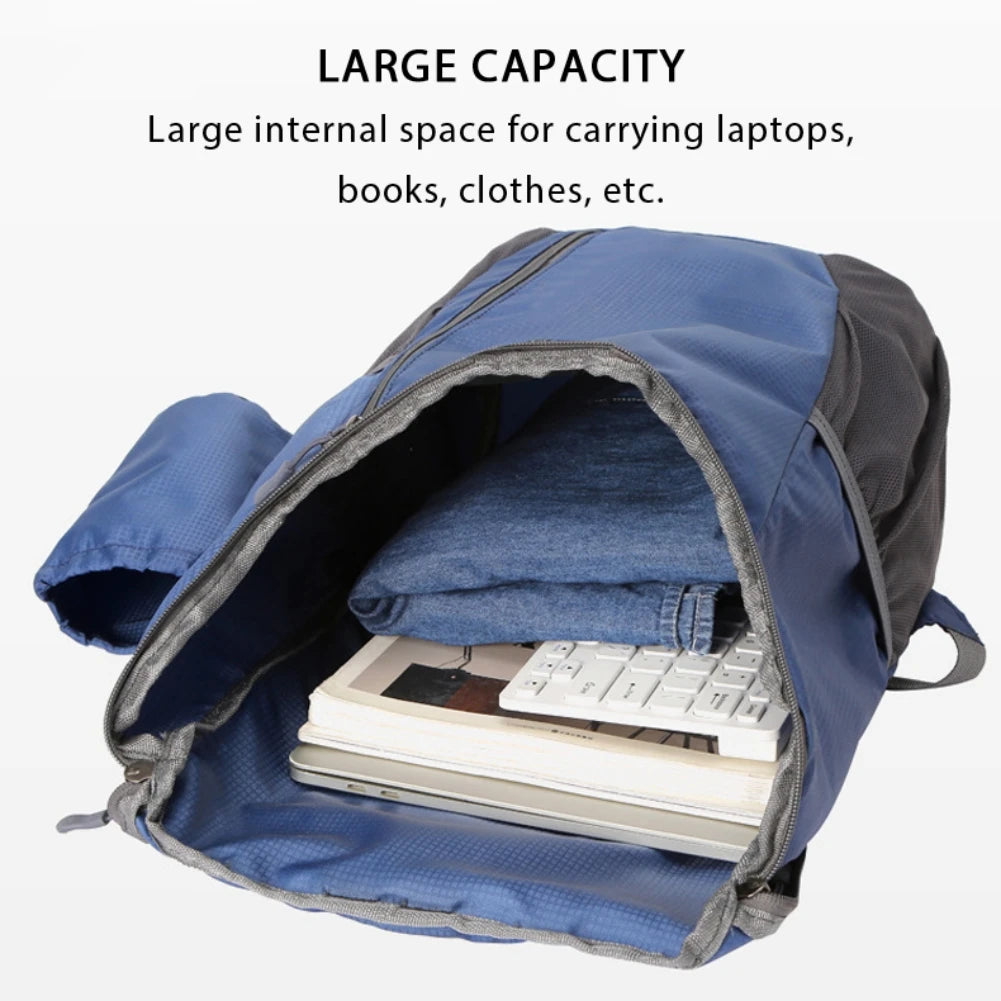 35L Large Capacity Portable Foldable Backpack Mountaineering Bag Ultralight Outdoor Climbing Cycling Travel Knapsack Waterproof