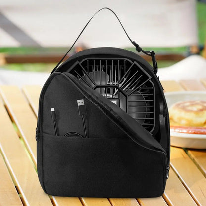 Tent Fan Storage Bag Portable Fan Protective Case with Handle for Camping Fan Waterproof Storage Bag for Outdoor for Hiking