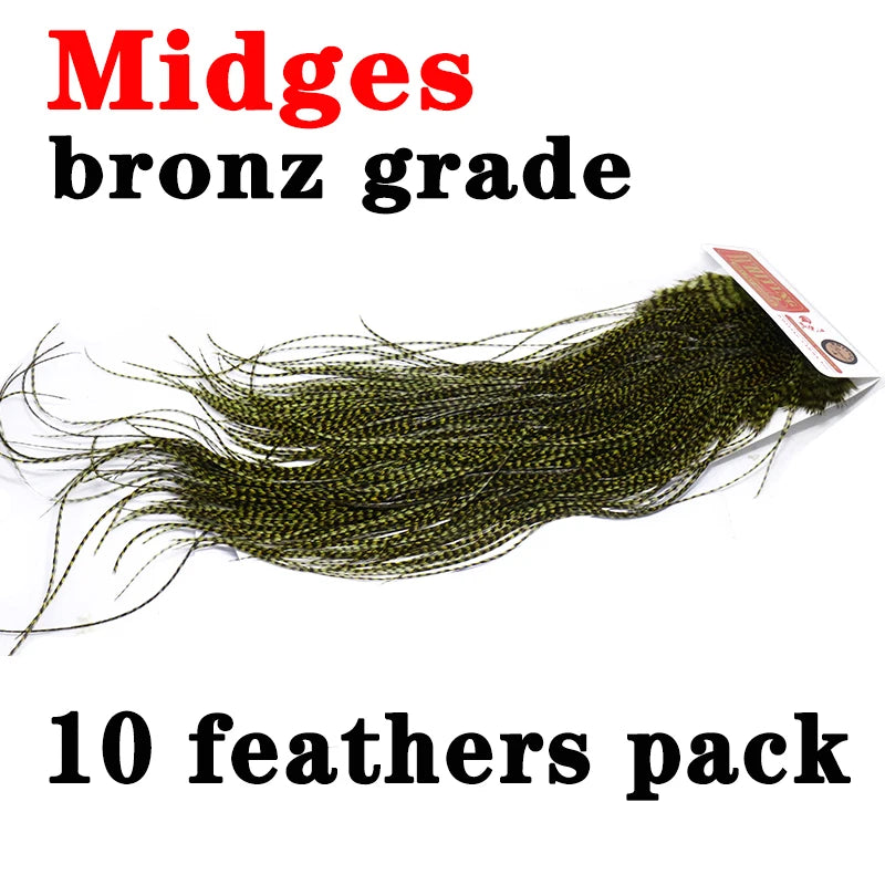 Whiting Farms Midge Saddle Hackle (10 Feathers)