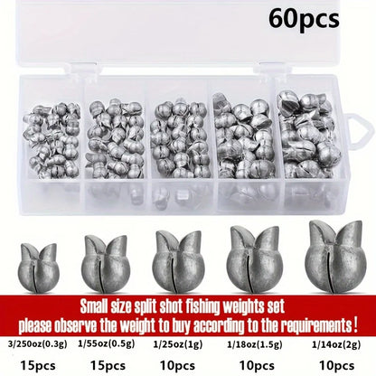 TAKBAS Split Shot Sinker Kit (60/120 Pack)
