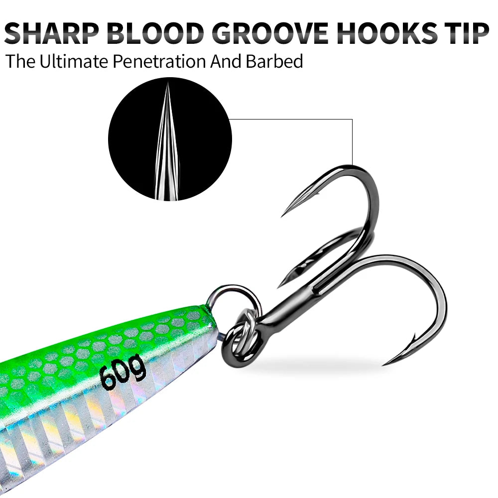 PRO BEROS 3D Eye Metal Jigs (5 Pack)