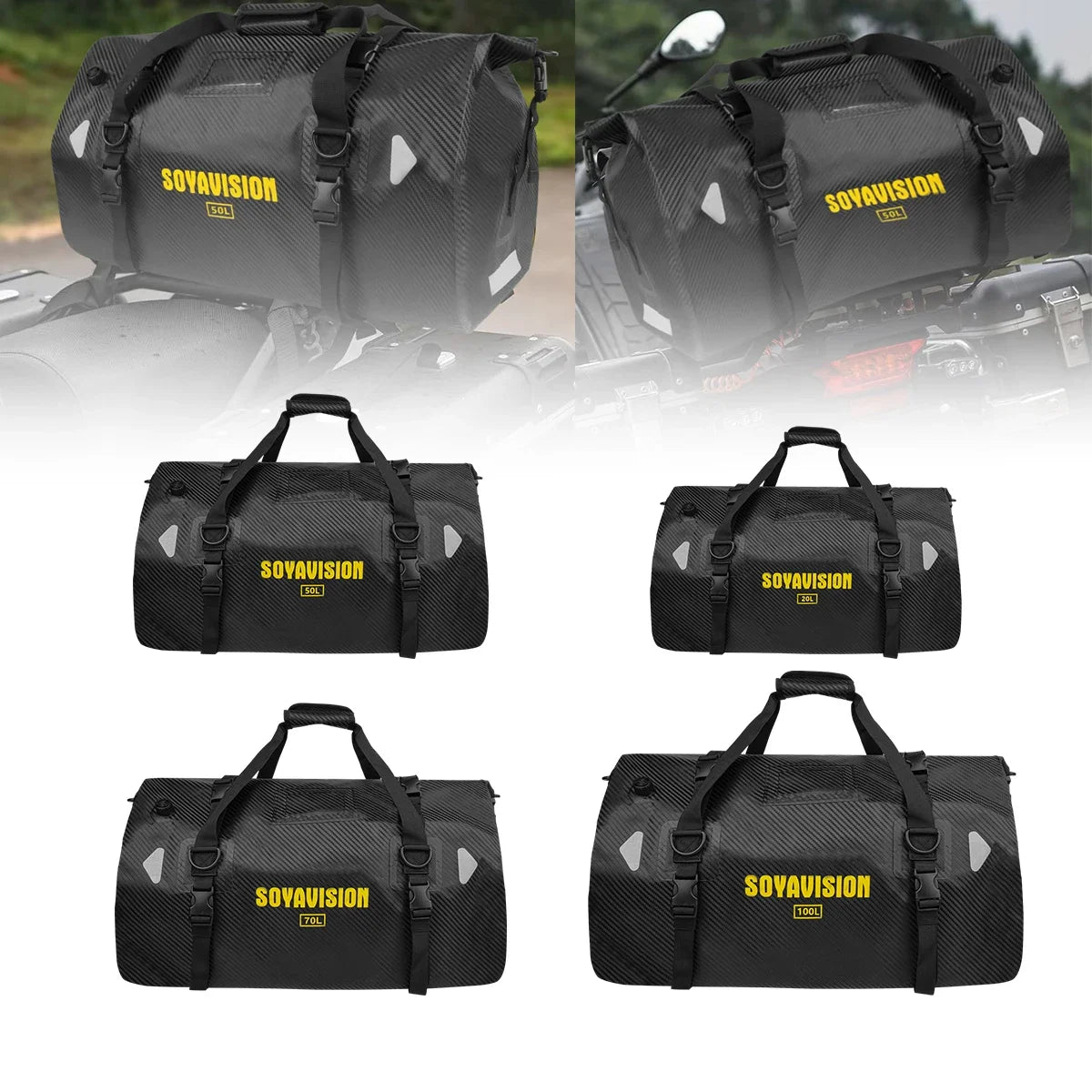 Waterproof 20L/40L/50L/66L/70L/100L Dry Storage Bag for Bicycle Mototcycle Travel, Swimming, Boating, Kayaking, Camping & Beach