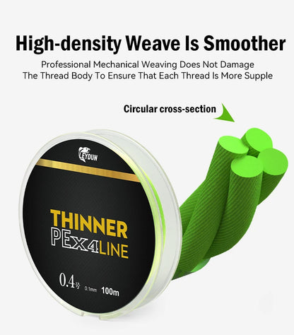 Leydun Micro Thin 4-Strand PE Line