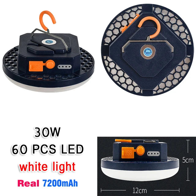 13500maH 60W Rechargeable LED Camping Lantern with Magnet Strong Light Portable Flashlights Tent Lights Work Repair Lighting