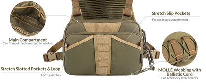 VOTAGOO Fly Fishing Chest Pack