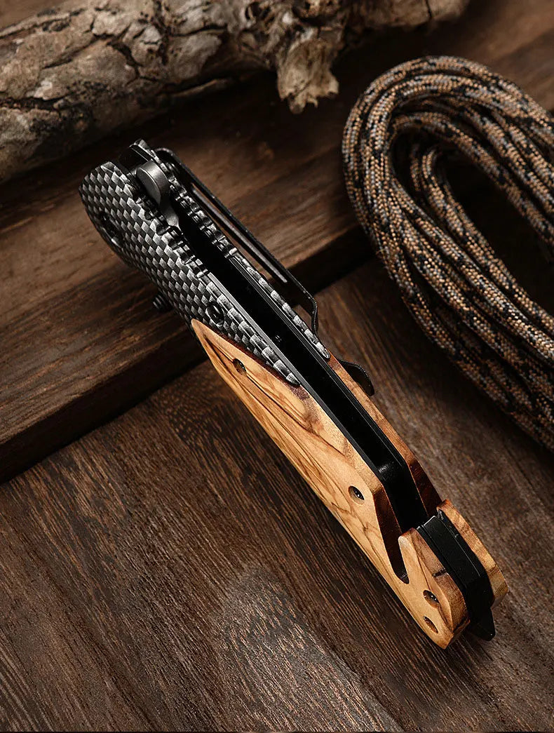 Stainless Steel Folding Knife High Hardness Camping Survival Multi-Functional Portable Mini Knife Fruit Knife