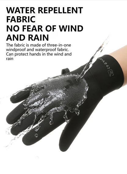 KoKossi Winter Waterproof Cycling Gloves Anti-Slip Thermal Gloves Touch Screen Running Cycling Driving Ski Hiking Warm Glove