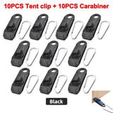 5/8/10PCS Tent Canopy Clip Outdoor Wind Rope Reusable Clamps Awning Tarpaulin Buckle Camping Mountaineering Shelters Accessories
