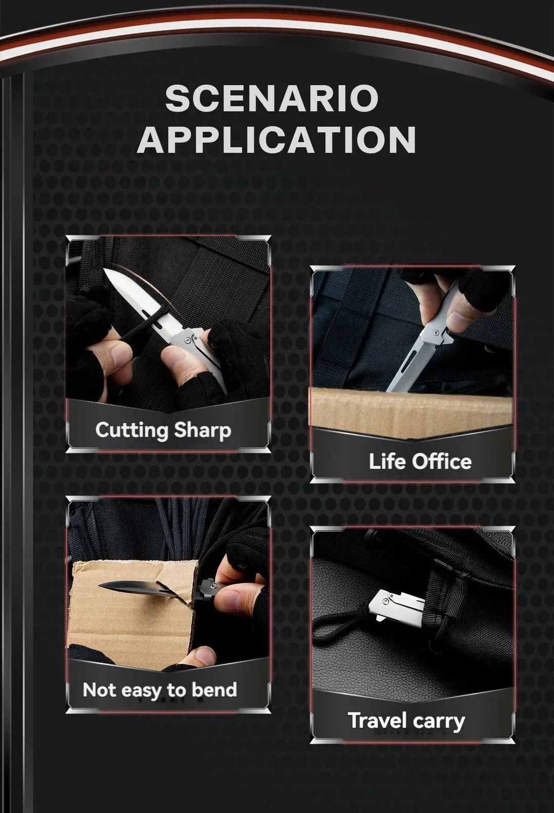 2026 New stainless steel folding fruit knife for home peeling outdoor convenient folding knife express delivery unboxing