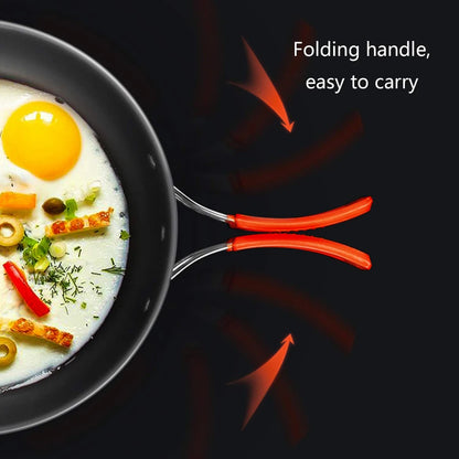 Camping Cooking Set Portable Lightweight Aluminum Camping Pot Set Hiking Picnicking Outdoor Travel Cooking Utensils Set
