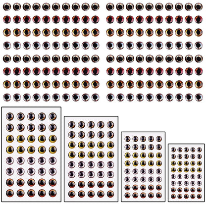 4D Realistic Fish Eyes for Lures and Flies (160 Pack)