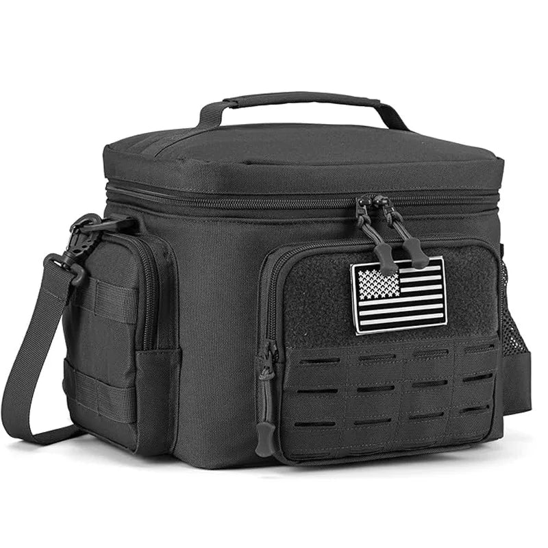 Tactical Thermal Cooler Bag Outdoor Heavy Duty Lunch Box Work Leakproof Insulated Durable Lunch Bag For Camping Picnic