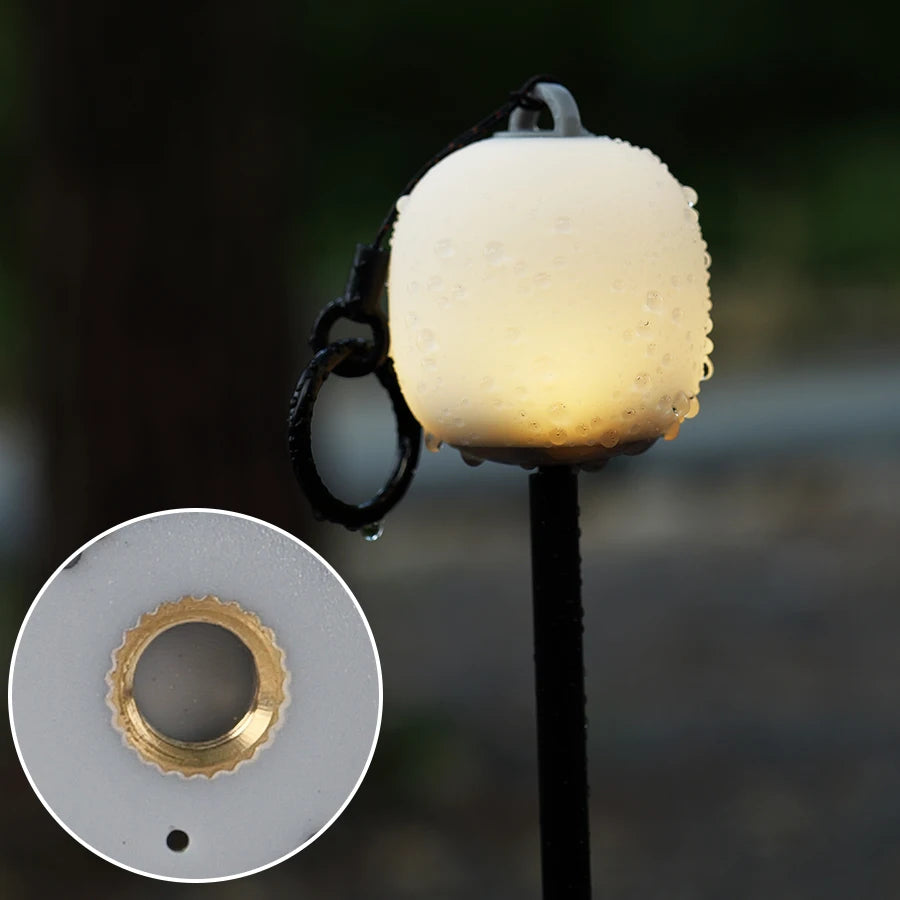 Soomloom Rechargeable LED Camping Lantern Cute Egg-Shaped Squeeze Light 3mode Soft Silicone Lamp for Outdoor Use & Cozy Ambience