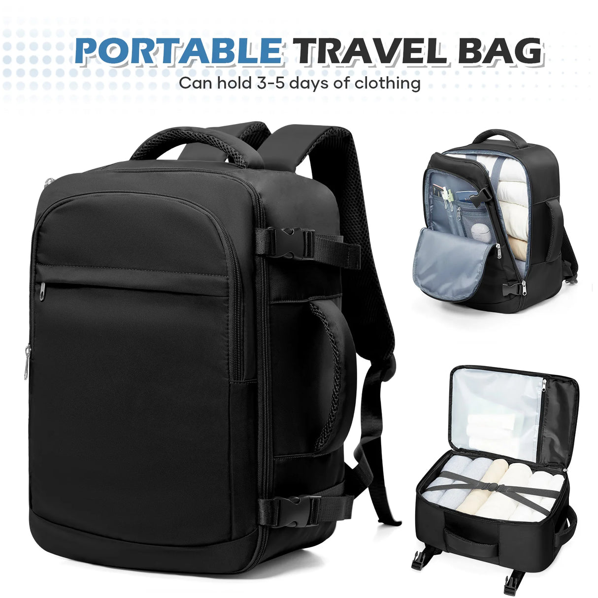 Cabin Bag Underseat Travel Backpack, Women Mens Outdoor Backpack Carry-on Backpack, Cabin Luggage Aviation Wizzair 40x30x20 Bag