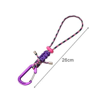 Quick-Release Paracord Water Bottle Hang Buckle Carabiner Portable Clip Multifunctional Hook for Outdoor Hiking Backpack