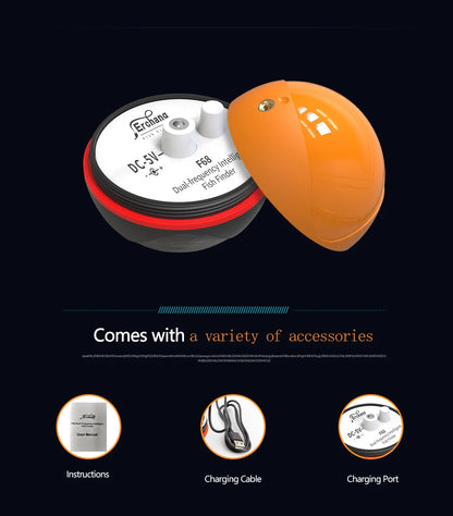Erchang F68 WiFi Smart Fish Finder (App-Based Castable Sonar)