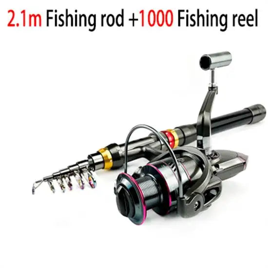Carbon Fiber Telescopic Rod & Reel Combo (1.8 to 3.6m)