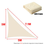 Outdoor Shade Sail awnings Waterproof Sun Shelter Square Rectangle Sun Shade Protection Canopy Garden Patio Pool Camping Shade