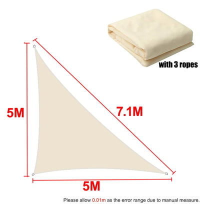 Outdoor Shade Sail awnings Waterproof Sun Shelter Square Rectangle Sun Shade Protection Canopy Garden Patio Pool Camping Shade