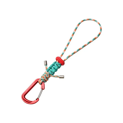 Quick-Release Paracord Water Bottle Hang Buckle Carabiner Portable Clip Multifunctional Hook for Outdoor Hiking Backpack