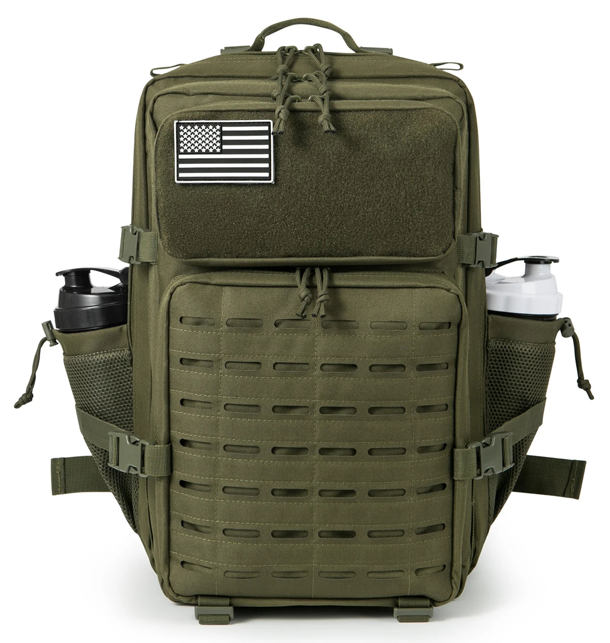 45L Tactical Backpack Molle System Men's Outdoor Hiking Rucksack with Bottle Holder EDC GYM Hunting Bag for Survival