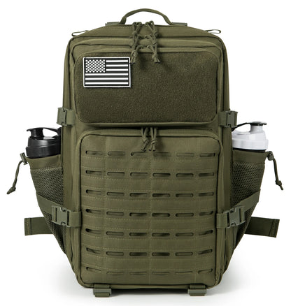 45L Tactical Backpack Molle System Men's Outdoor Hiking Rucksack with Bottle Holder EDC GYM Hunting Bag for Survival