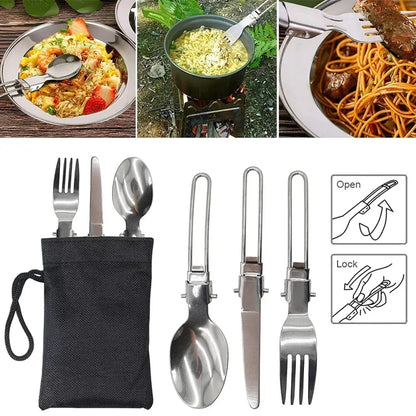 Camping Cooking Set Portable Lightweight Aluminum Camping Pot Set Hiking Picnicking Outdoor Travel Cooking Utensils Set