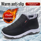 Men’s Winter Warm Cotton Shoes – Non-Slip Casual Snow Boots with Chunky Sole