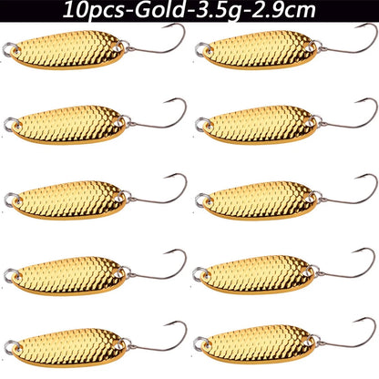 Trout Spoon and Spinner Lures (10 Pack)